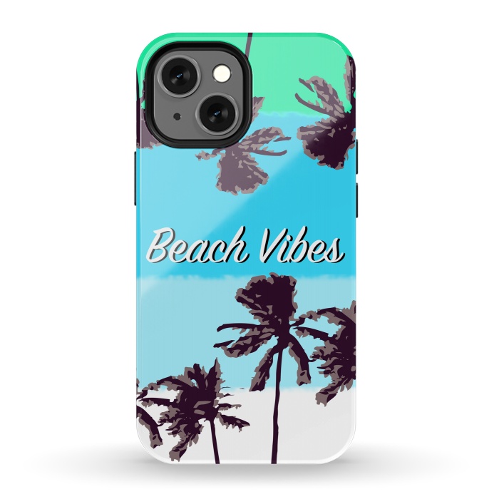 iPhone 13 mini StrongFit Beach Vibes blue by MUKTA LATA BARUA