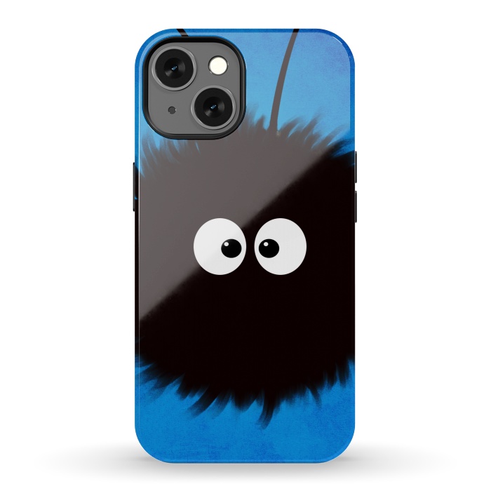 iPhone 13 StrongFit Blue Cute Dazzled Bug Character by Boriana Giormova