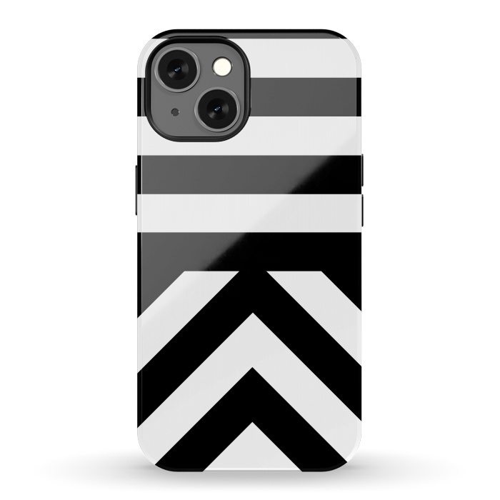 iPhone 13 StrongFit Black Stripes by Caitlin Workman