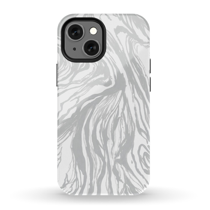 iPhone 13 mini StrongFit Gray Marble by Caitlin Workman