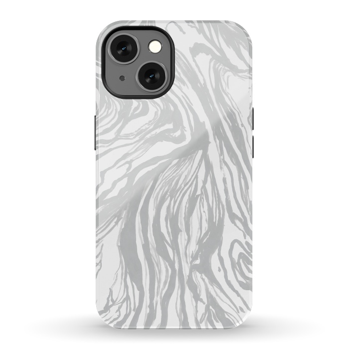 iPhone 13 StrongFit Gray Marble by Caitlin Workman