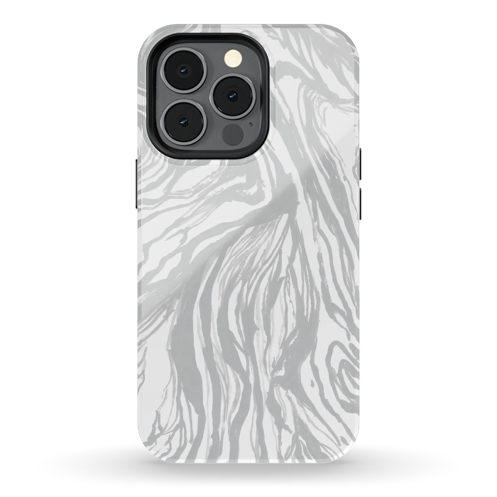 iPhone 13 pro StrongFit Gray Marble by Caitlin Workman