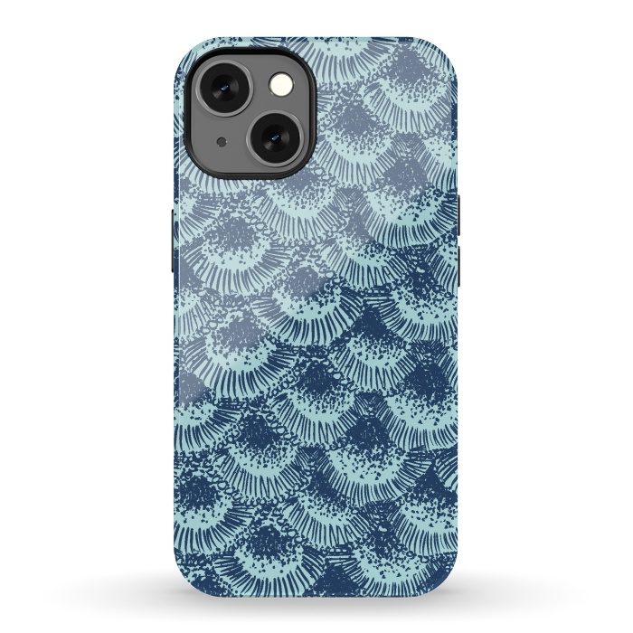 iPhone 13 StrongFit Organic Burst Seafoam by Caitlin Workman