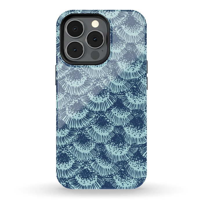 iPhone 13 pro StrongFit Organic Burst Seafoam by Caitlin Workman