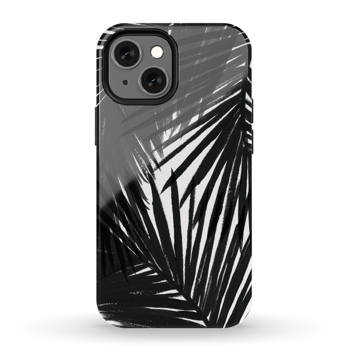 iPhone 13 mini StrongFit Black Palms by Caitlin Workman