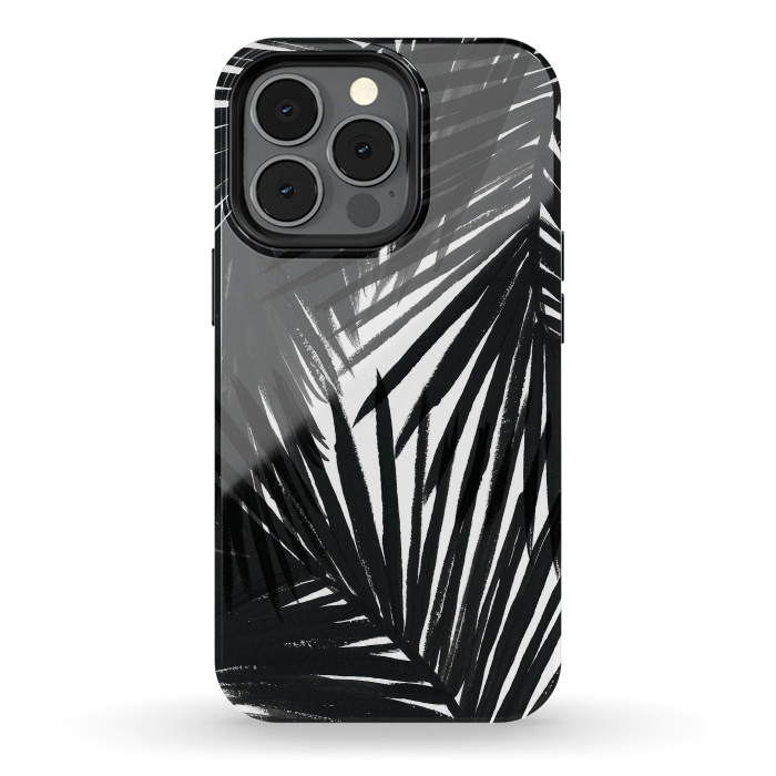 iPhone 13 pro StrongFit Black Palms by Caitlin Workman