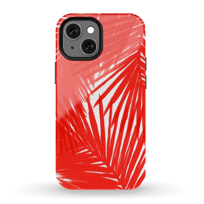 iPhone 13 mini StrongFit Red Palms by Caitlin Workman