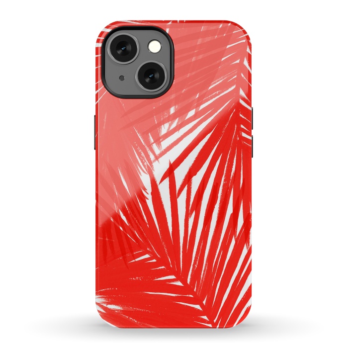 iPhone 13 StrongFit Red Palms by Caitlin Workman