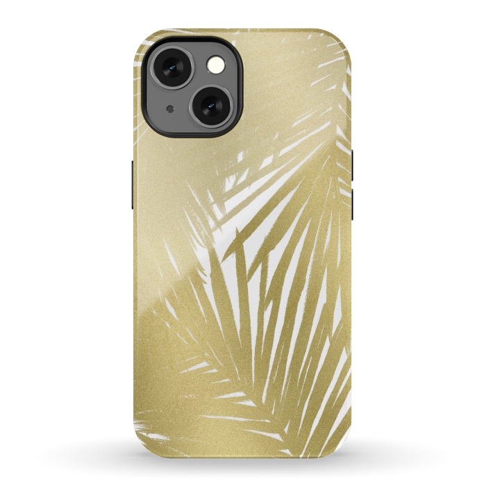 iPhone 13 StrongFit Gold Palms by Caitlin Workman