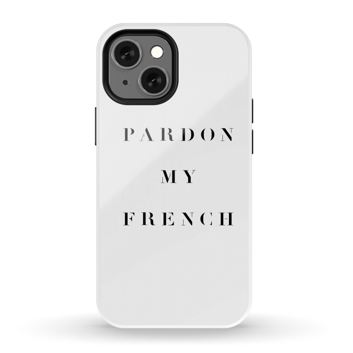iPhone 13 mini StrongFit Pardon My French by Caitlin Workman