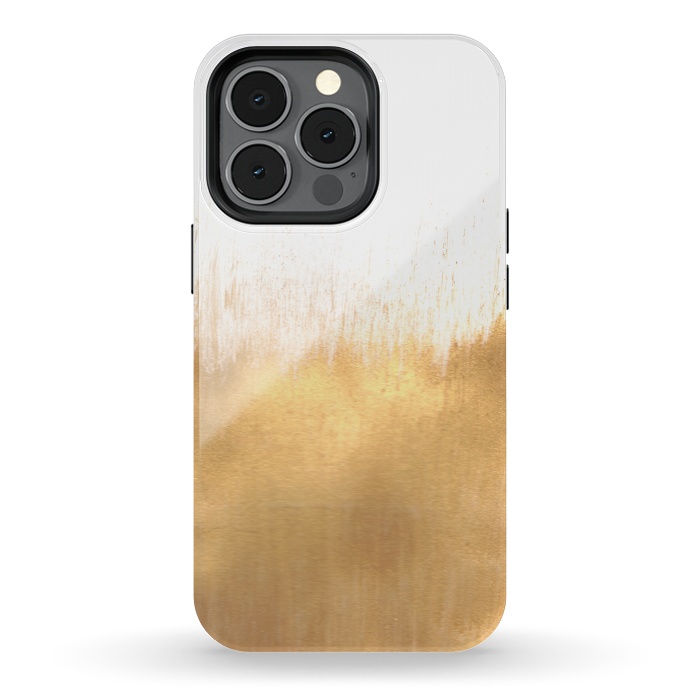 iPhone 13 pro StrongFit Brushed Gold by Caitlin Workman