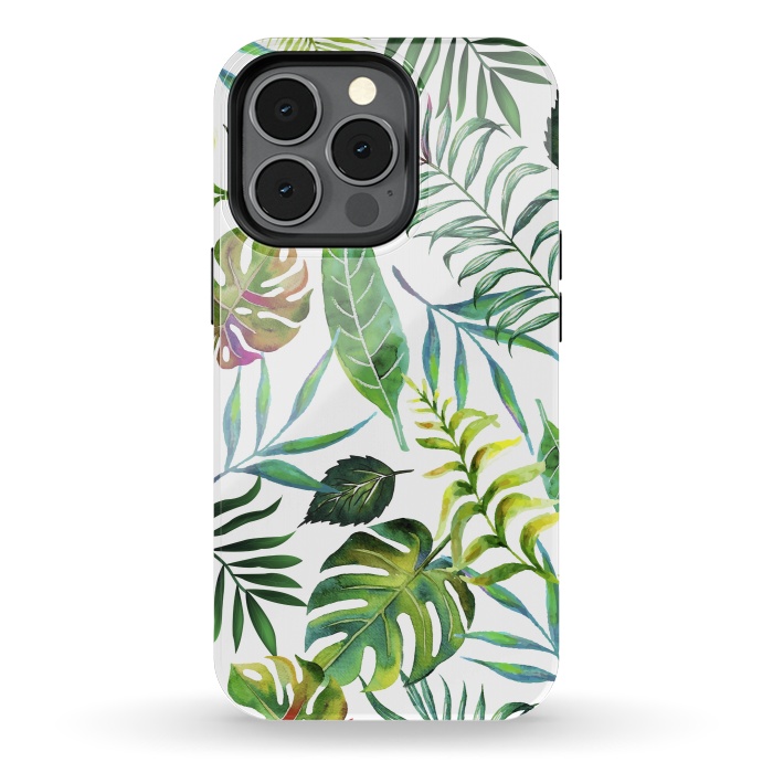 iPhone 13 pro StrongFit Tropical Flora by Uma Prabhakar Gokhale