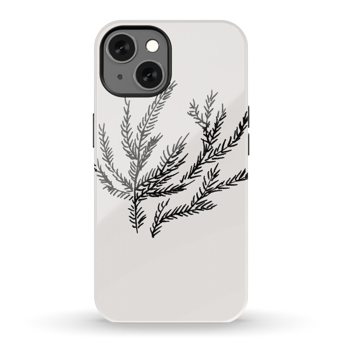 iPhone 13 StrongFit Summer Coral Fern by Caitlin Workman