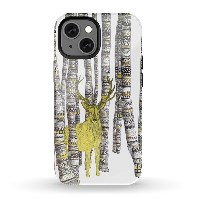 iPhone 13 mini StrongFit The Golden Stag by ECMazur 