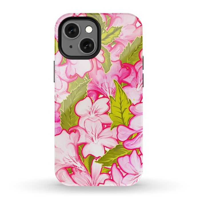 iPhone 13 mini StrongFit Pink Wonder by Uma Prabhakar Gokhale