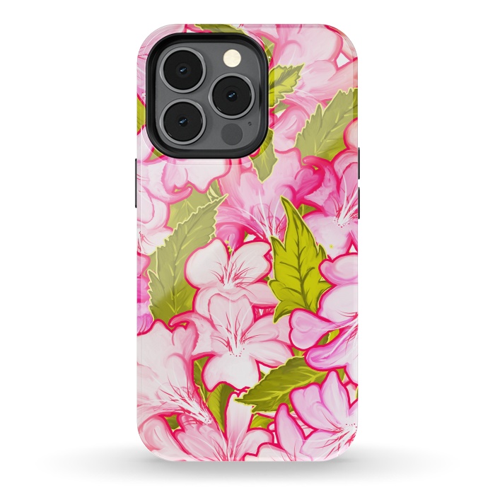 iPhone 13 pro StrongFit Pink Wonder by Uma Prabhakar Gokhale