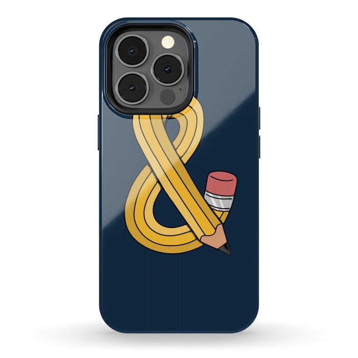 iPhone 13 pro StrongFit ampersand pencil by Coffee Man