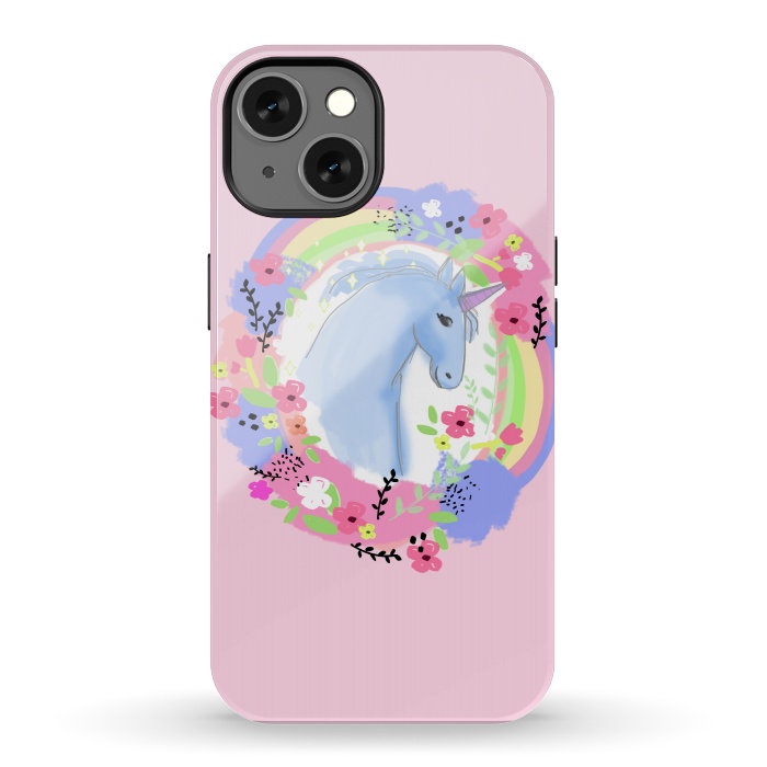iPhone 13 StrongFit Pink Unicorn by MUKTA LATA BARUA
