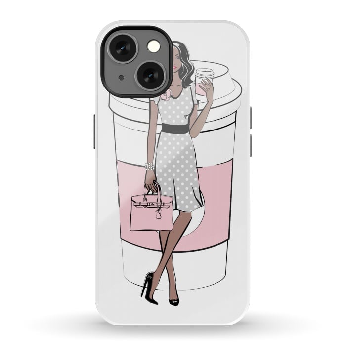 iPhone 13 StrongFit Coffee Boss Babe Woman by Martina