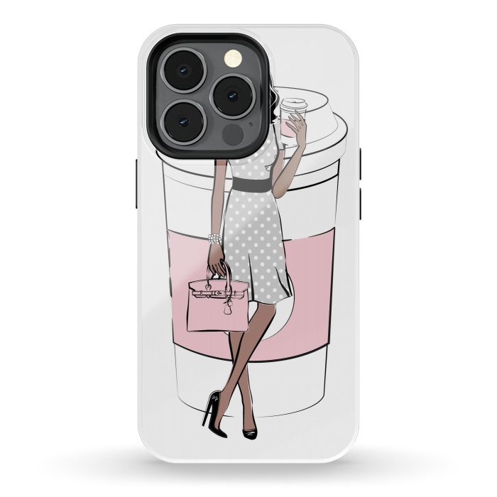 iPhone 13 pro StrongFit Coffee Boss Babe Woman by Martina