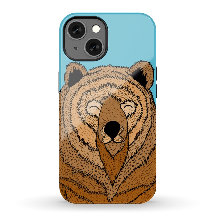 iPhone 13 StrongFit Happy Bear by Steve Wade (Swade)