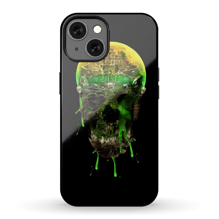 iPhone 13 StrongFit Haunted Skull by Riza Peker