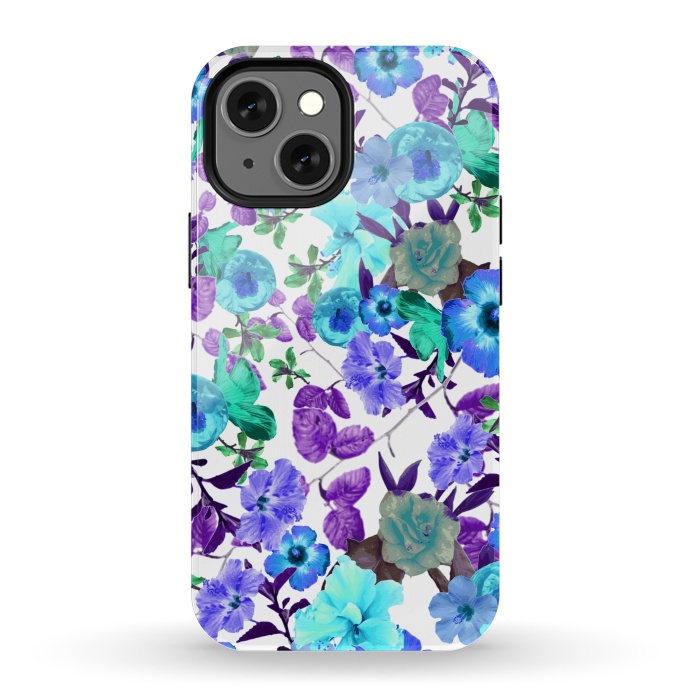 iPhone 13 mini StrongFit Zariya Garden (Blue) by Zala Farah