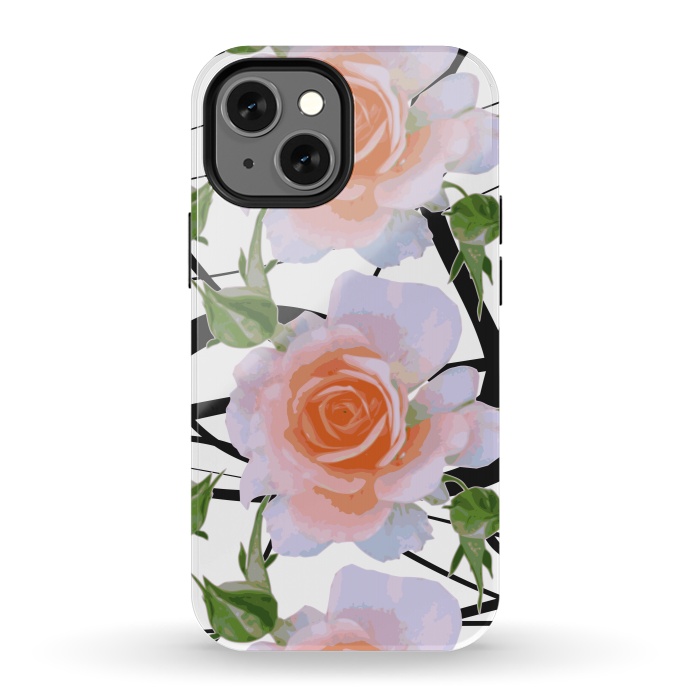 iPhone 13 mini StrongFit Swiggles + Florals by Zala Farah