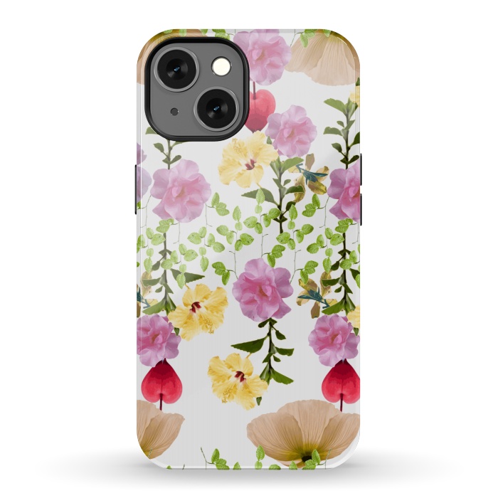 iPhone 13 StrongFit Colorful Flower Collage by Zala Farah