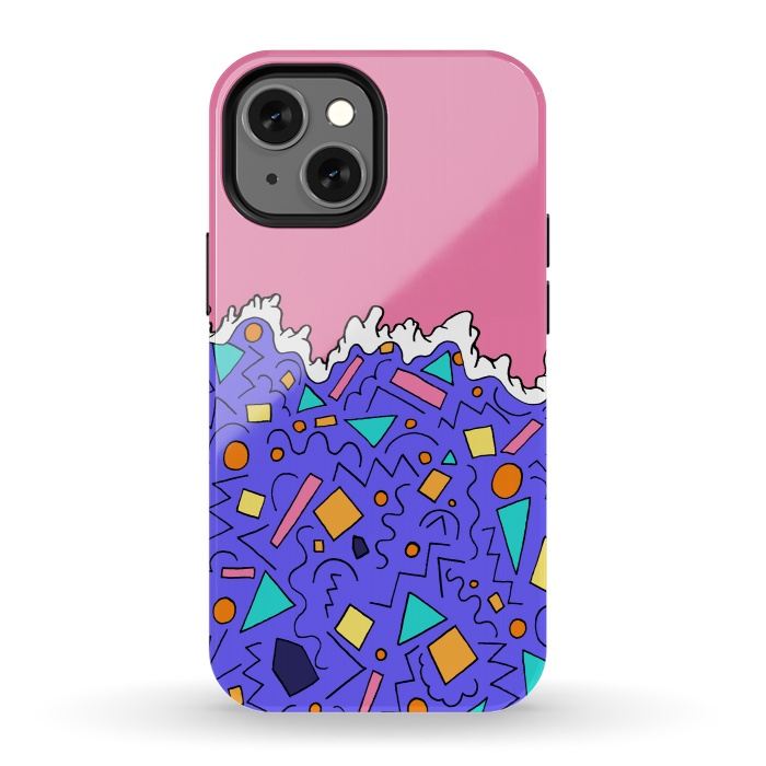 iPhone 13 mini StrongFit The Waves of Shapes by Steve Wade (Swade)