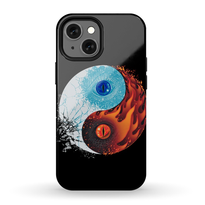 iPhone 13 mini StrongFit Ice and Fire by Branko Ricov