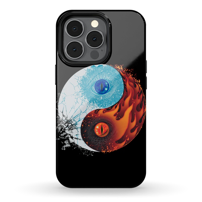 iPhone 13 pro StrongFit Ice and Fire by Branko Ricov