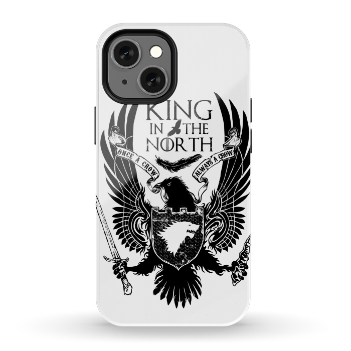 iPhone 13 mini StrongFit Crow in the North by Branko Ricov