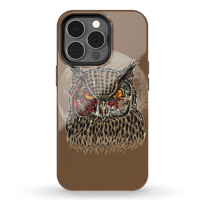 iPhone 13 pro StrongFit Zombie Owl by Branko Ricov