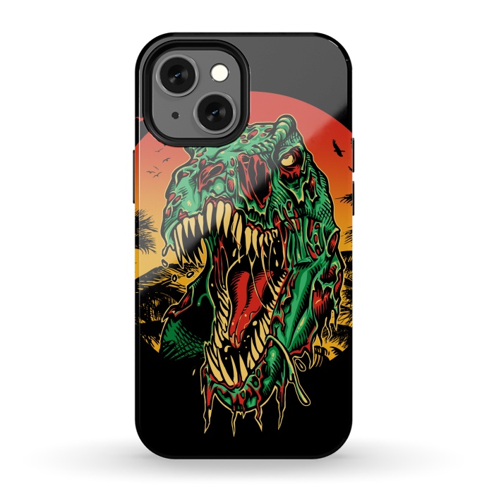 iPhone 13 mini StrongFit Zombie T-Rex by Branko Ricov
