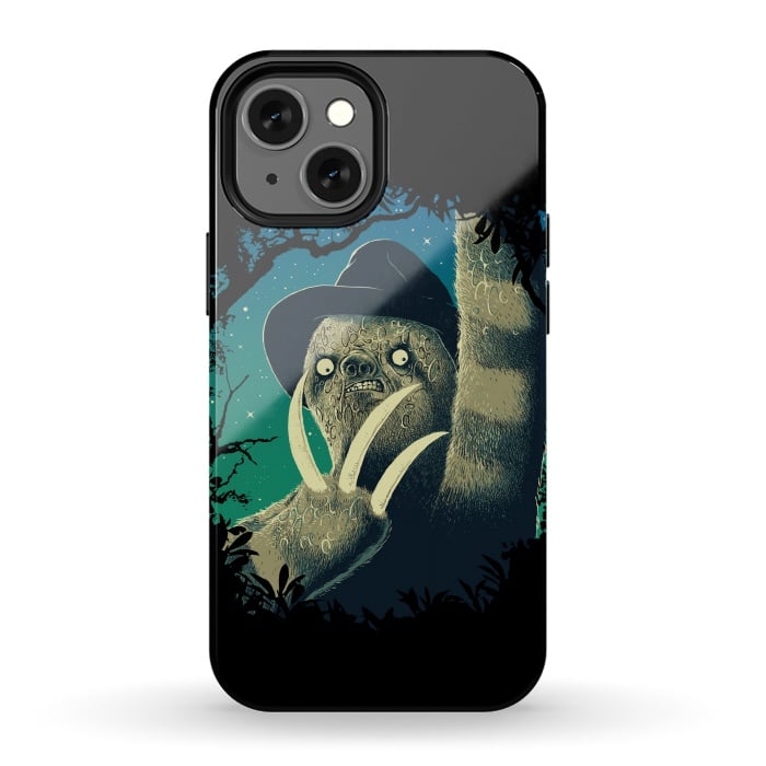 iPhone 13 mini StrongFit Sloth Freddy by Branko Ricov