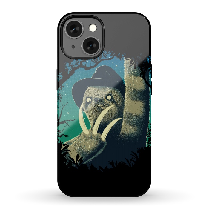 iPhone 13 StrongFit Sloth Freddy by Branko Ricov