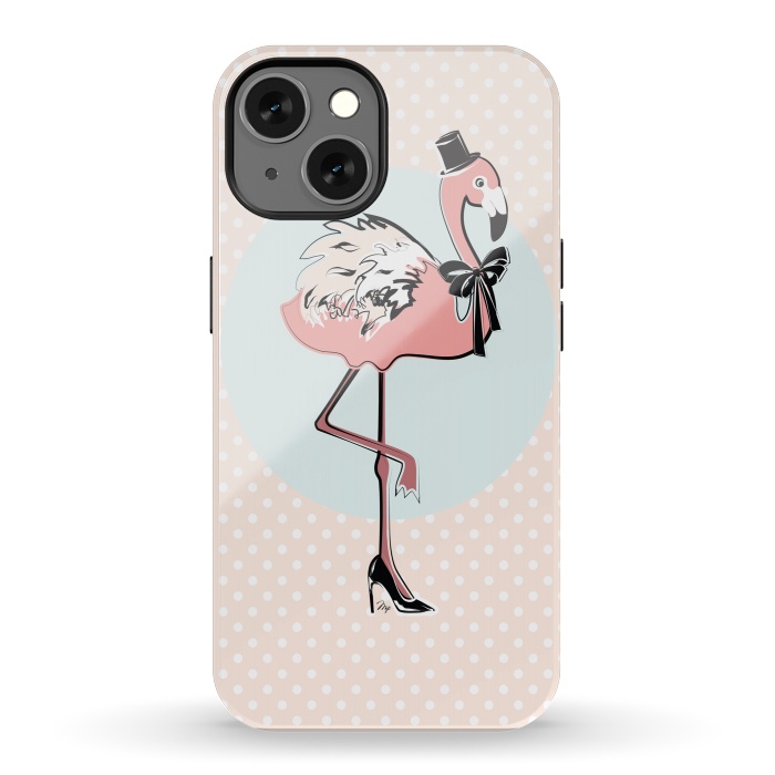 iPhone 13 StrongFit Stylish Flamingo by Martina
