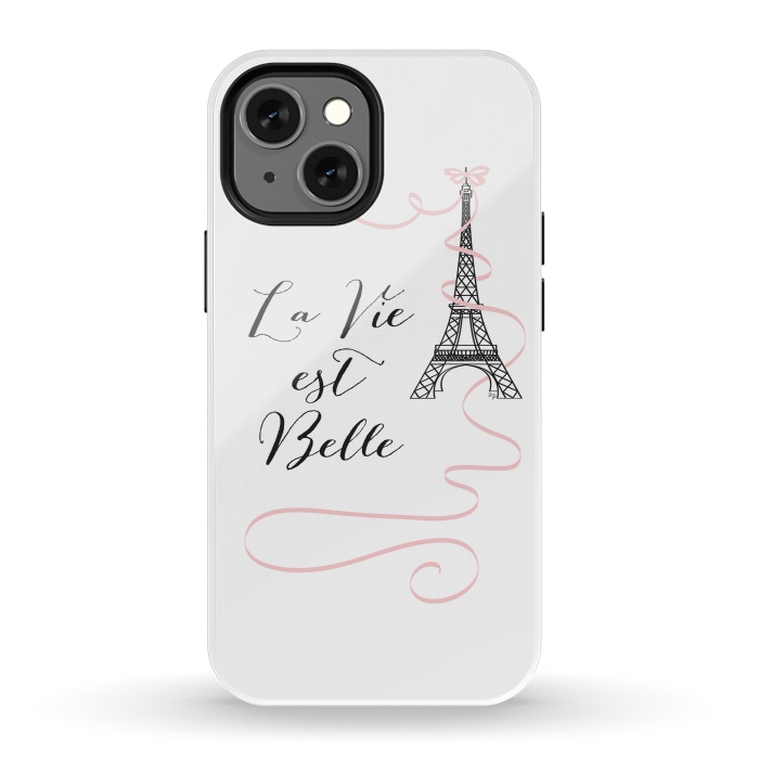 iPhone 13 mini StrongFit Eiffel Tower Quote by Martina