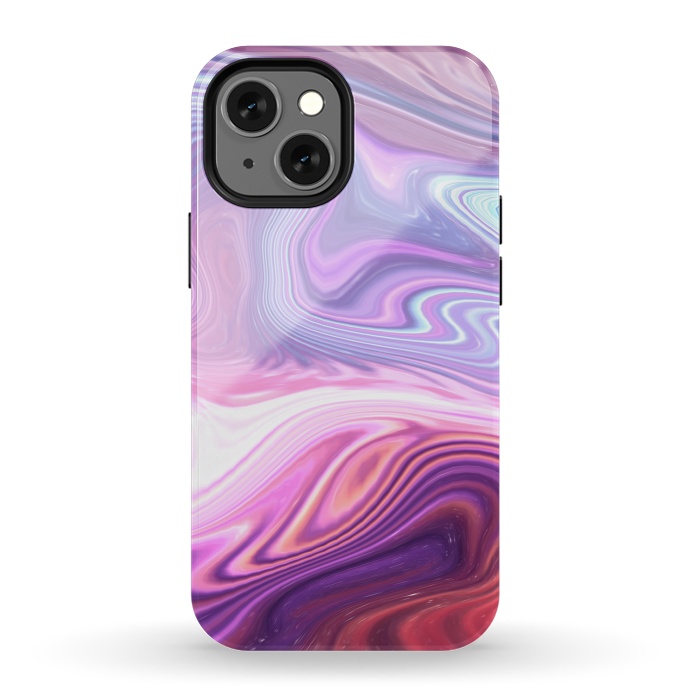 iPhone 13 mini StrongFit Purple Marble by Martina
