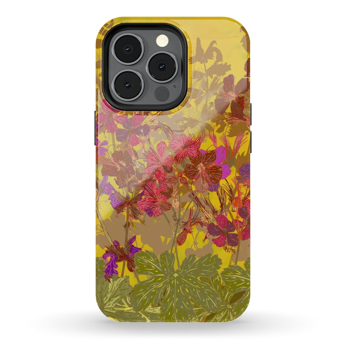iPhone 13 pro StrongFit A Day in the Sun - Geraniums by Lotti Brown