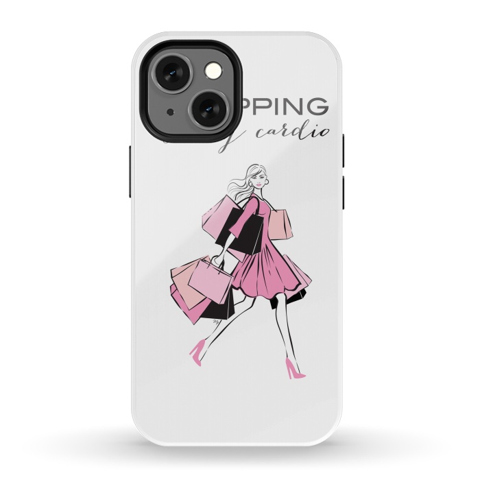 iPhone 13 mini StrongFit Shopping Girl by Martina