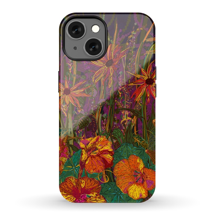 iPhone 13 StrongFit Autumn Flowers by Lotti Brown