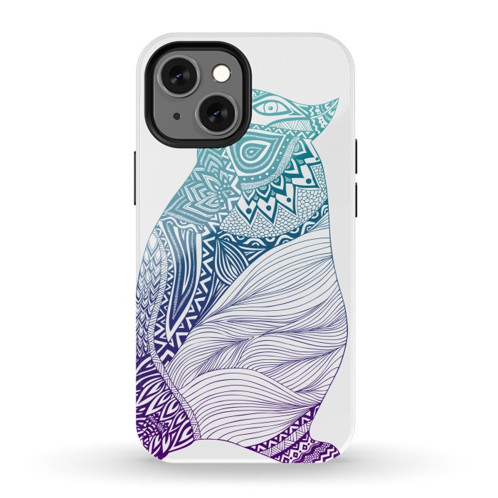 iPhone 13 mini StrongFit Penguin by Pom Graphic Design