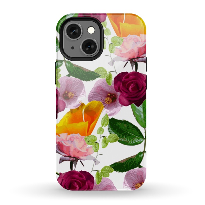 iPhone 13 mini StrongFit Kiddy Florals by Zala Farah