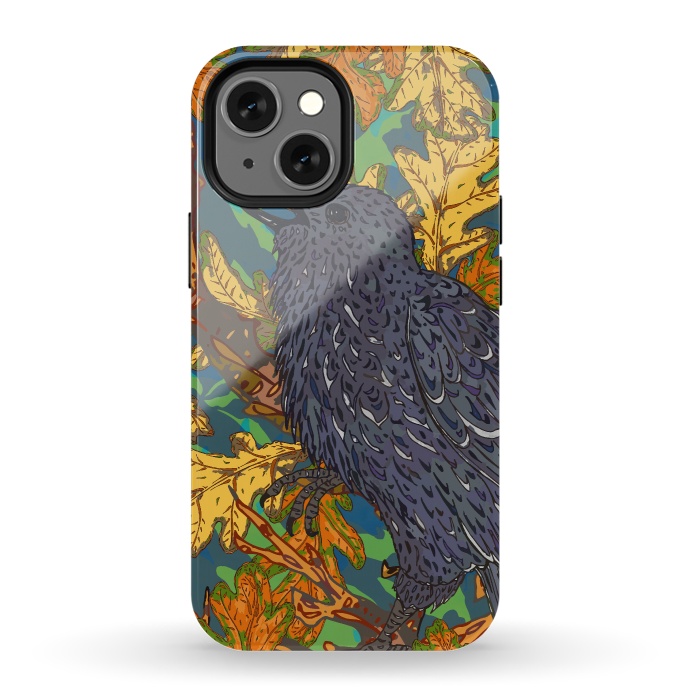 iPhone 13 mini StrongFit Raven and Oak by Lotti Brown