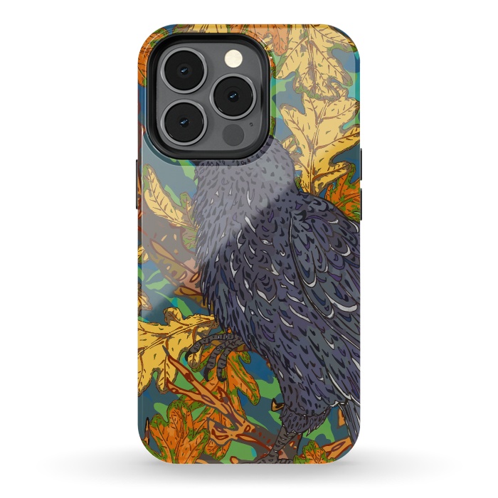 iPhone 13 pro StrongFit Raven and Oak by Lotti Brown