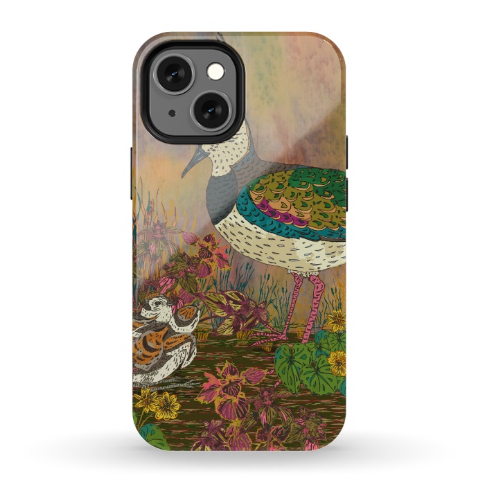 iPhone 13 mini StrongFit Lapwing Revival by Lotti Brown