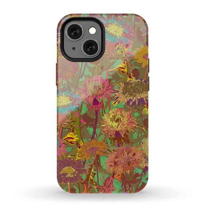 iPhone 13 mini StrongFit Dandelion Dawn by Lotti Brown