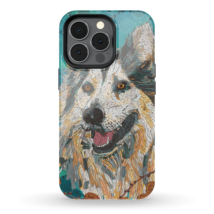 iPhone 13 pro StrongFit Husky by Lotti Brown